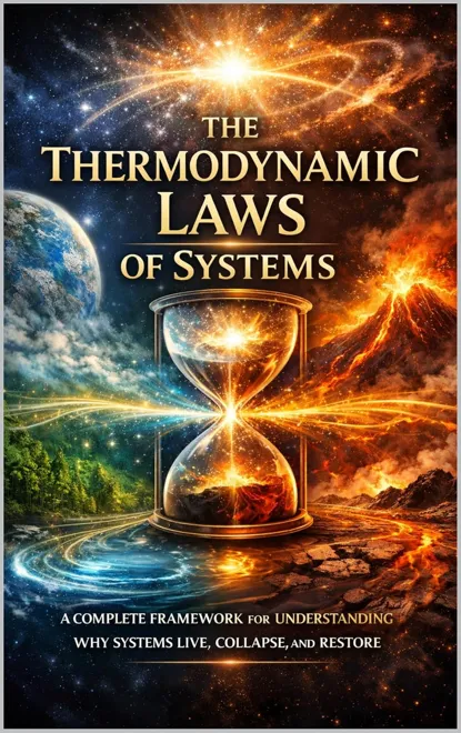 Cover of The Thermodynamic Laws of Systems: A Complete Framework for Understanding Why Systems Live, Collapse, and Restore