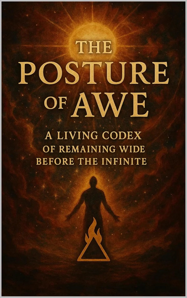 Cover of The Posture of Awe: A Living Codex of Remaining Wide Before the Infinite